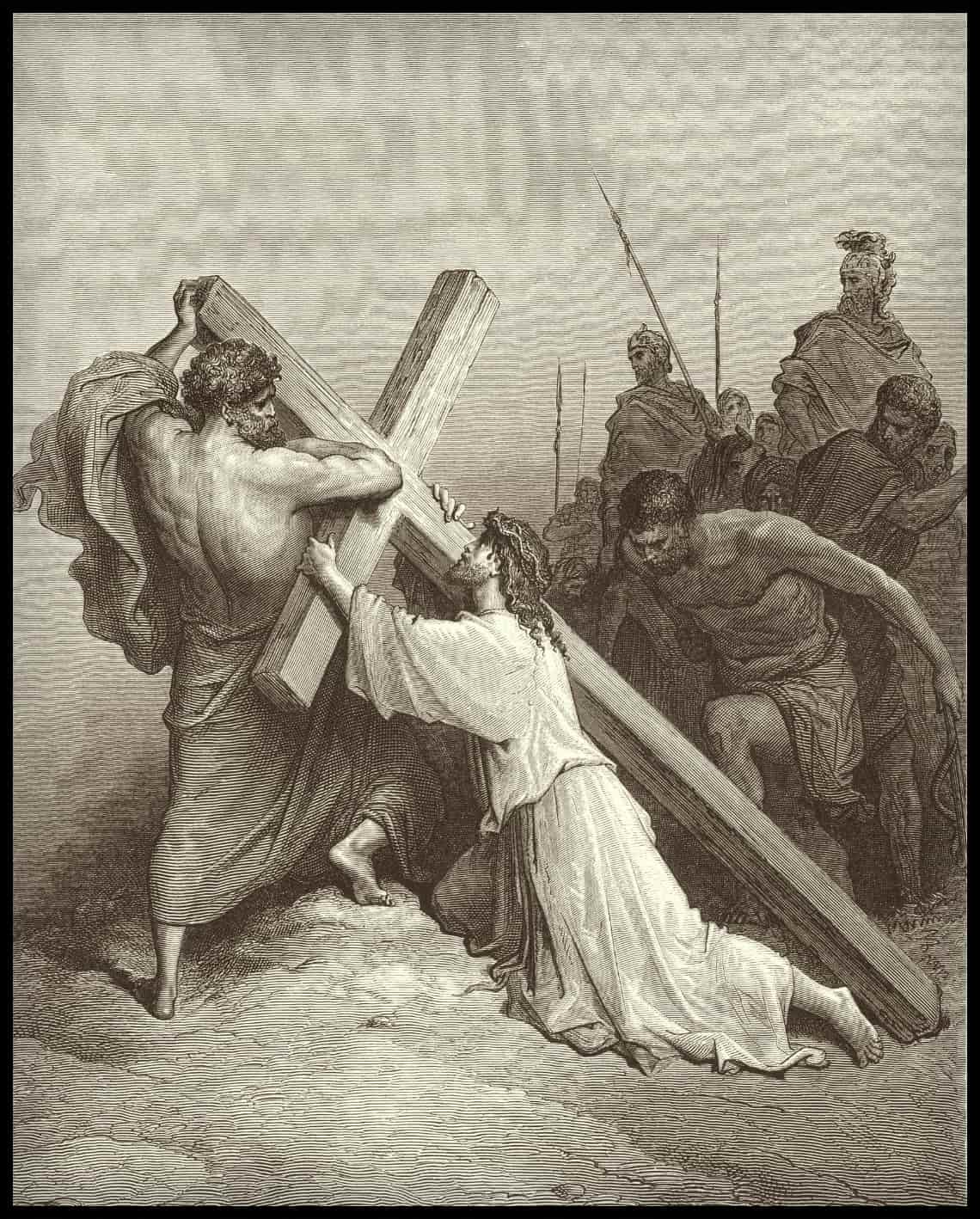 Jésus tombe sous la croix