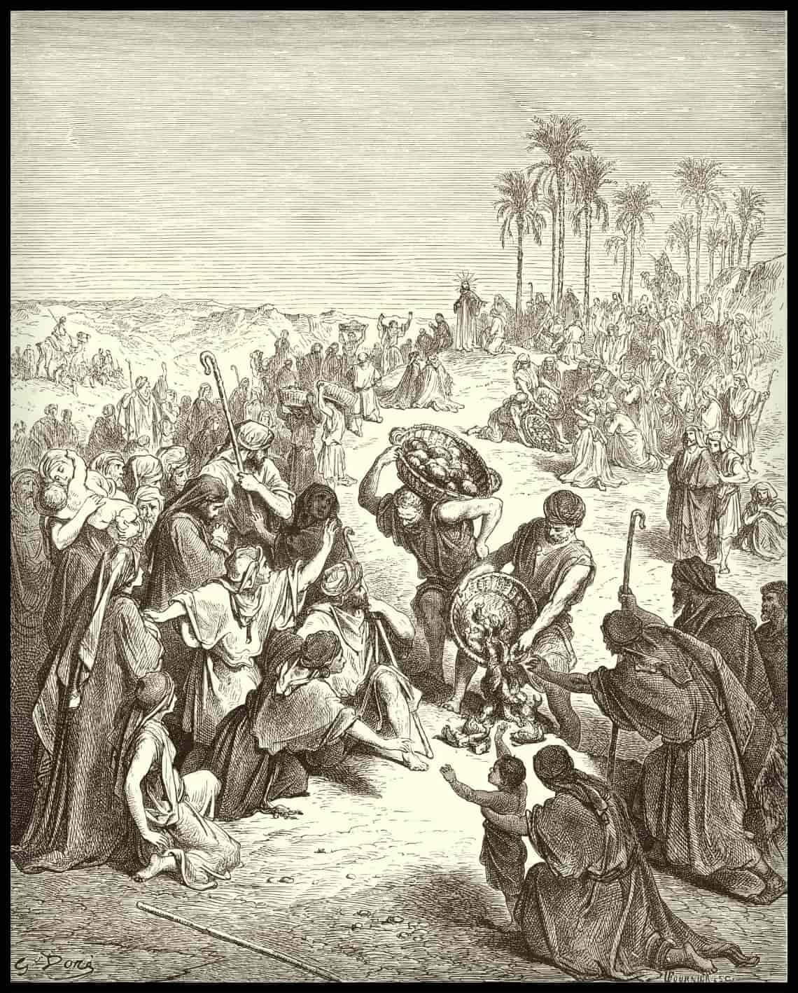 Jésus nourrit les multitudes