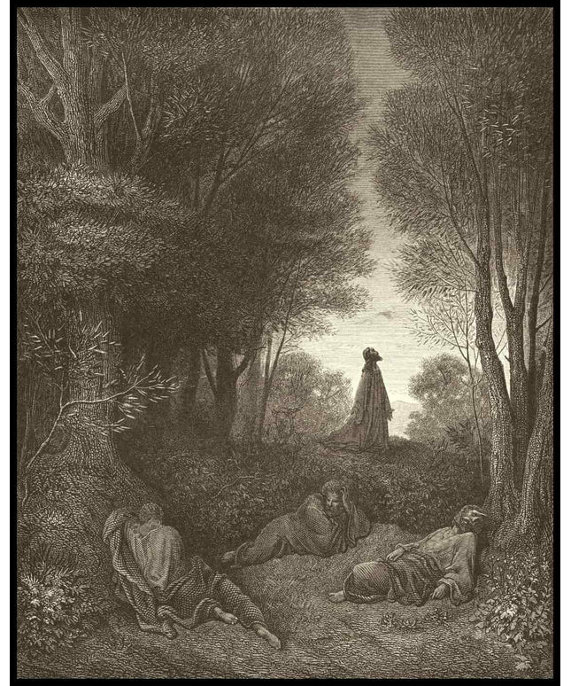 Jesus prays in the garden