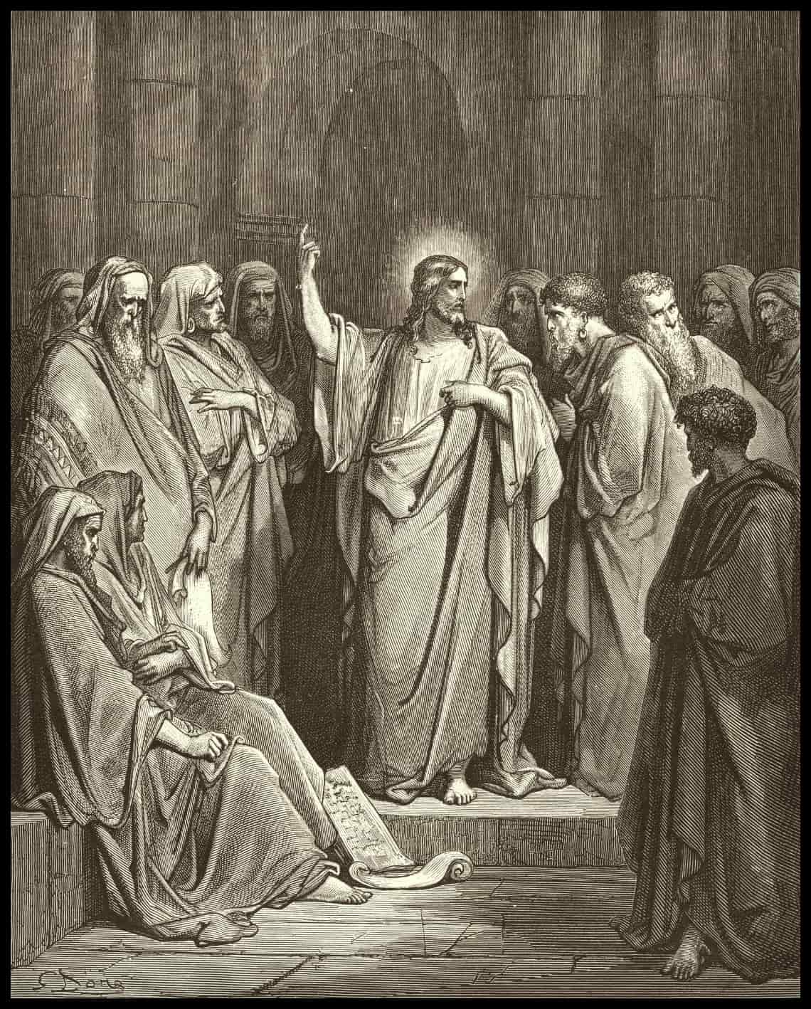Jésus prêche dans la synagogue