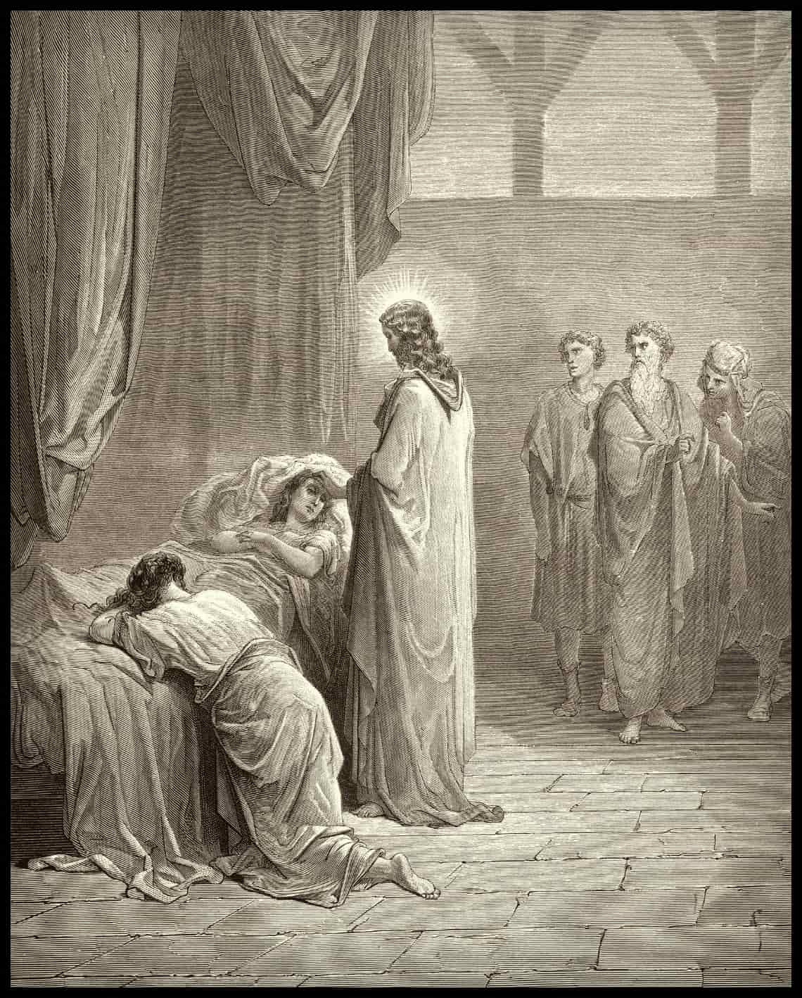 Jésus relève la fille de Jaïre