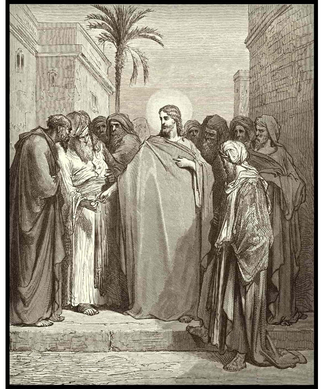 Jesus replies about the tribute money