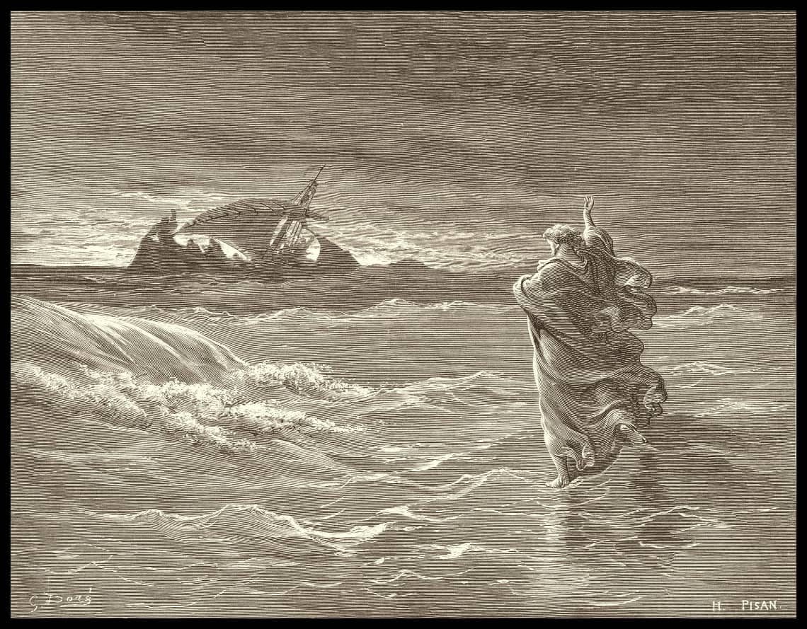 Jésus marche sur la mer