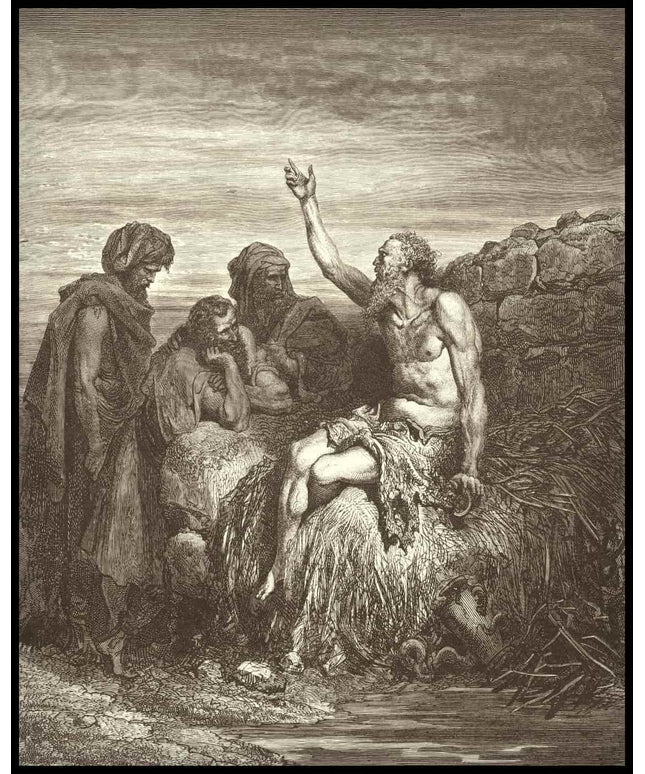 Job speaks with his friends