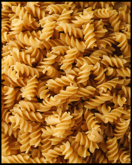 Leinwandbild von vielen Fusilli Nudeln.