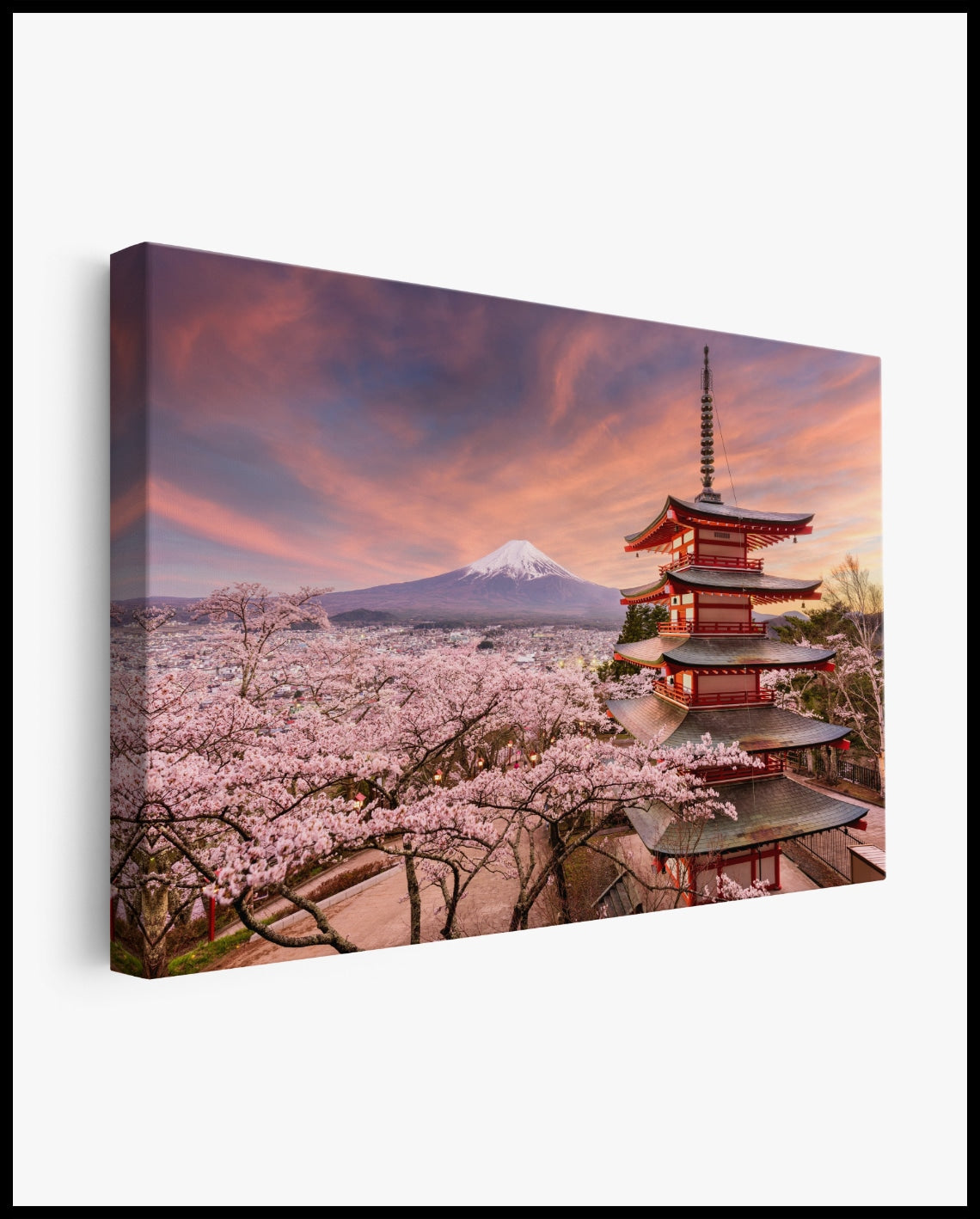 Chureito Pagoda at Mount Fuji Canvas