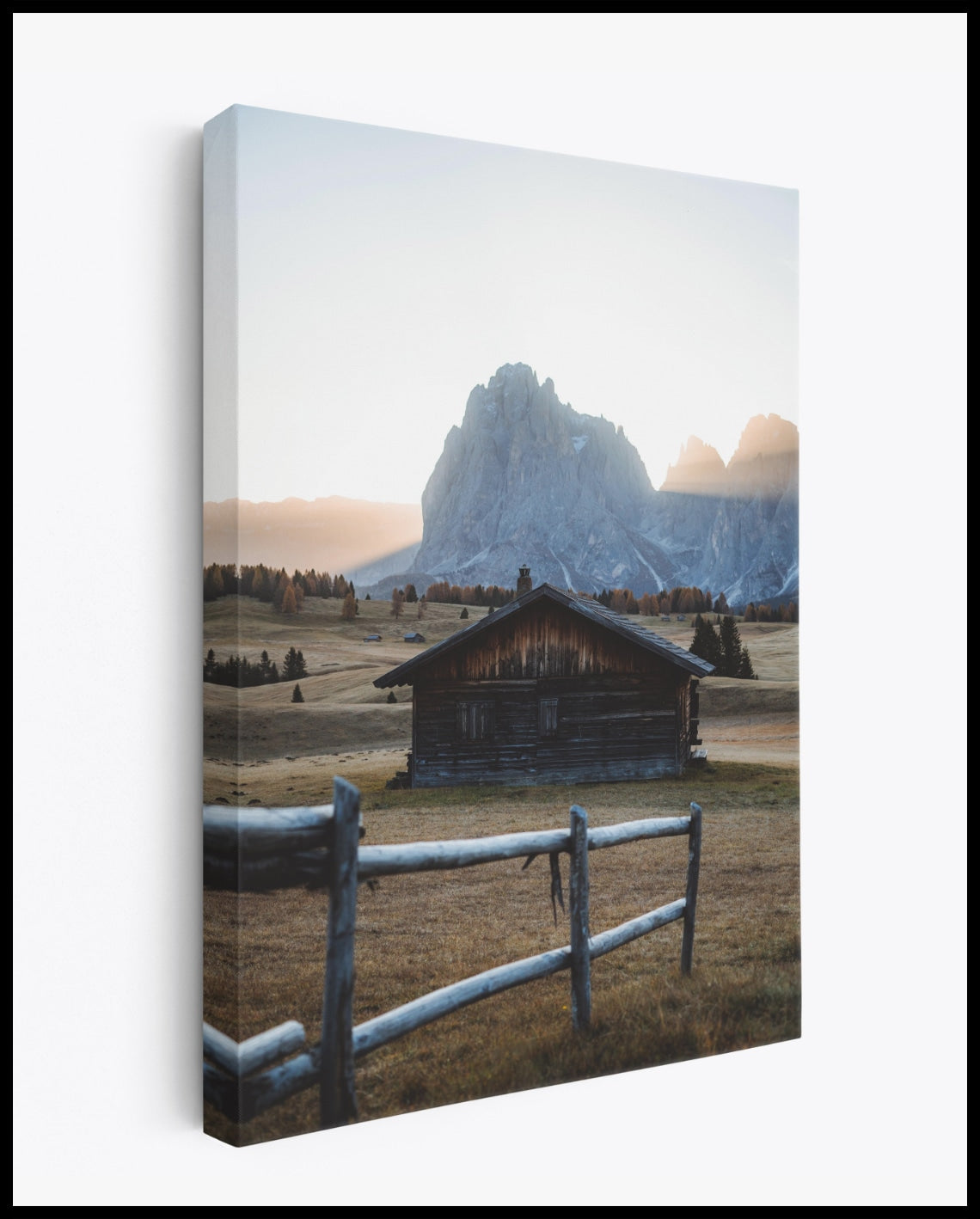 Dolomites Mountain Hut Canvas