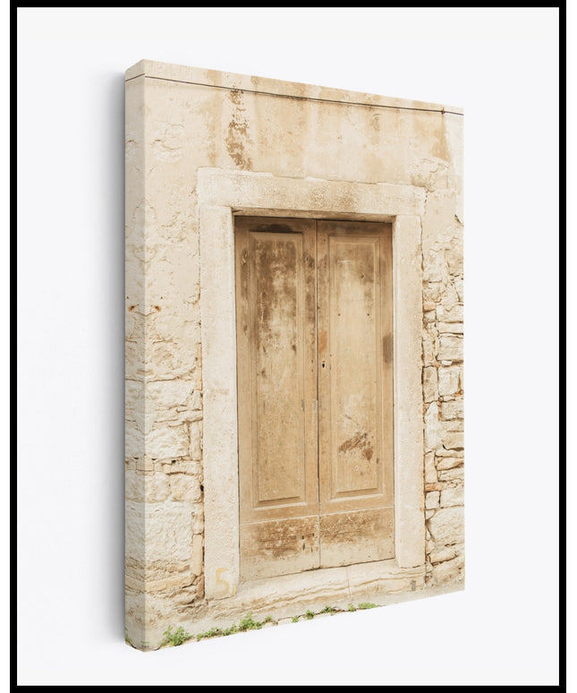 Holztür Leinwand