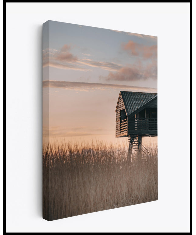 Strandhütte Leinwand