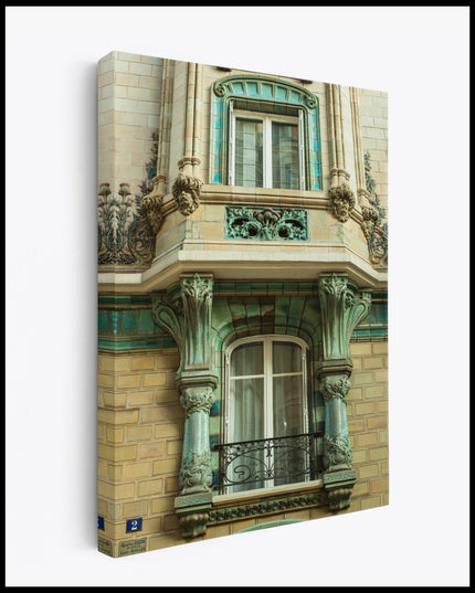 Paris Balcony Facade Canvas