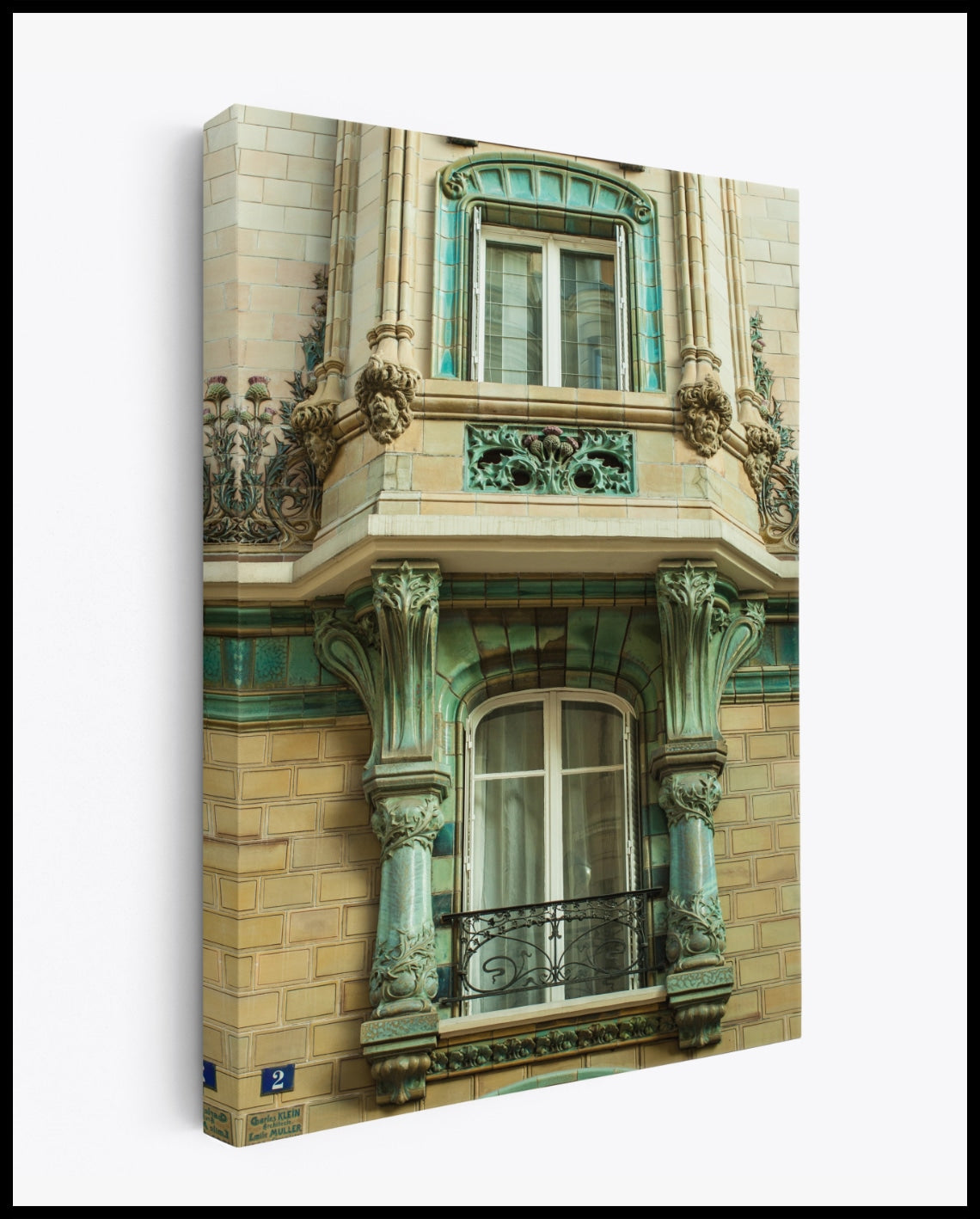 Paris Balkon Leinwand