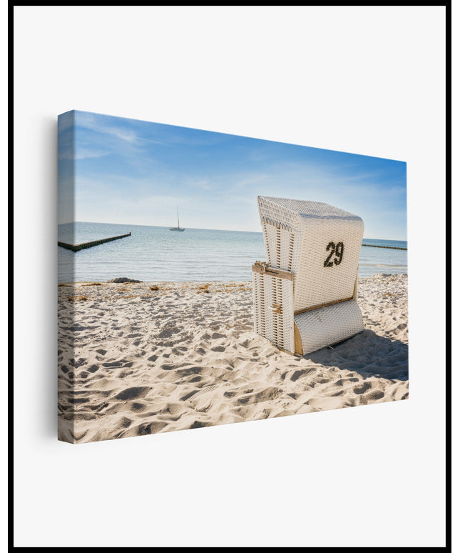 Strandkorb Leinwand