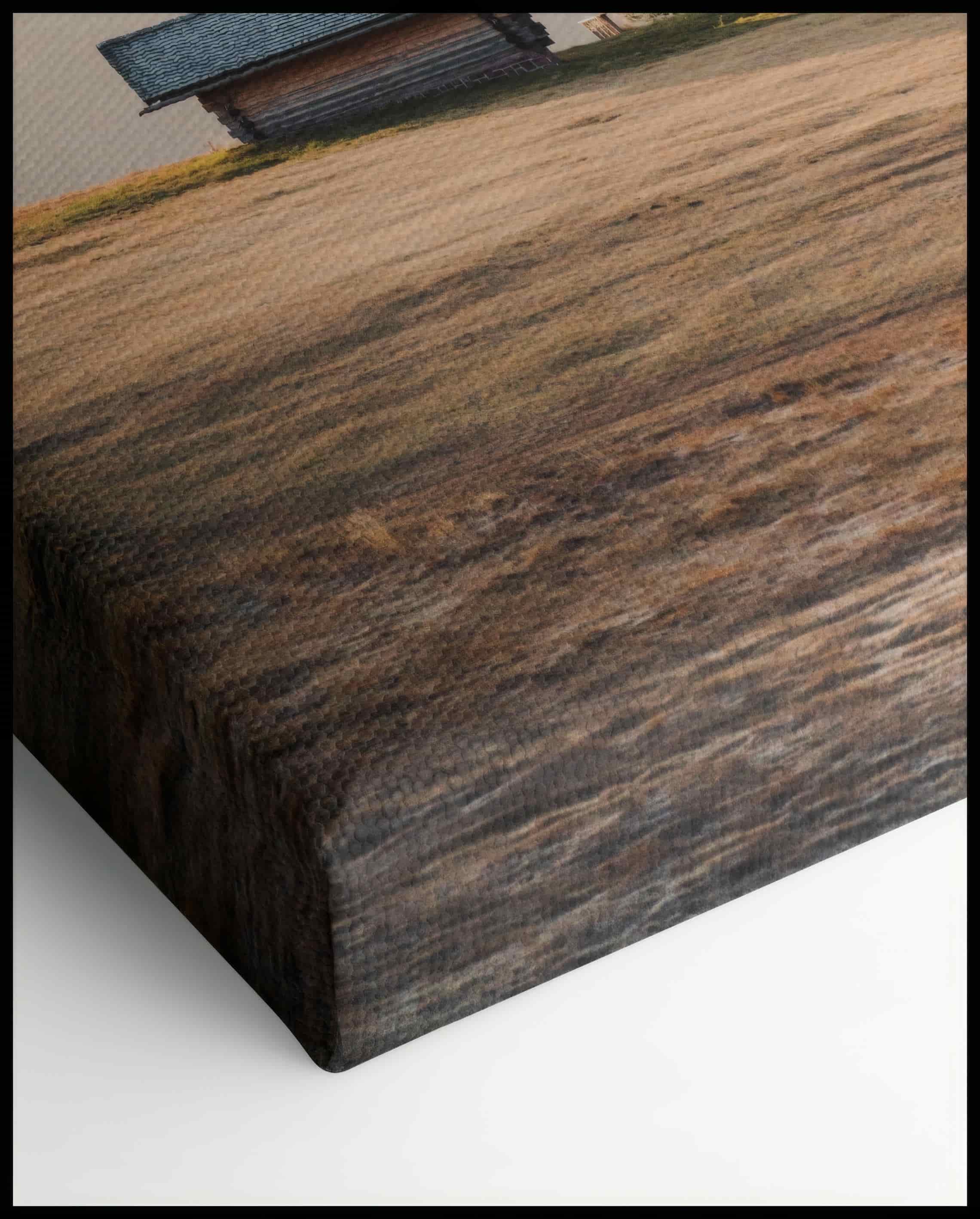 Dolomites Seiser Alm mountain Hut Canvas
