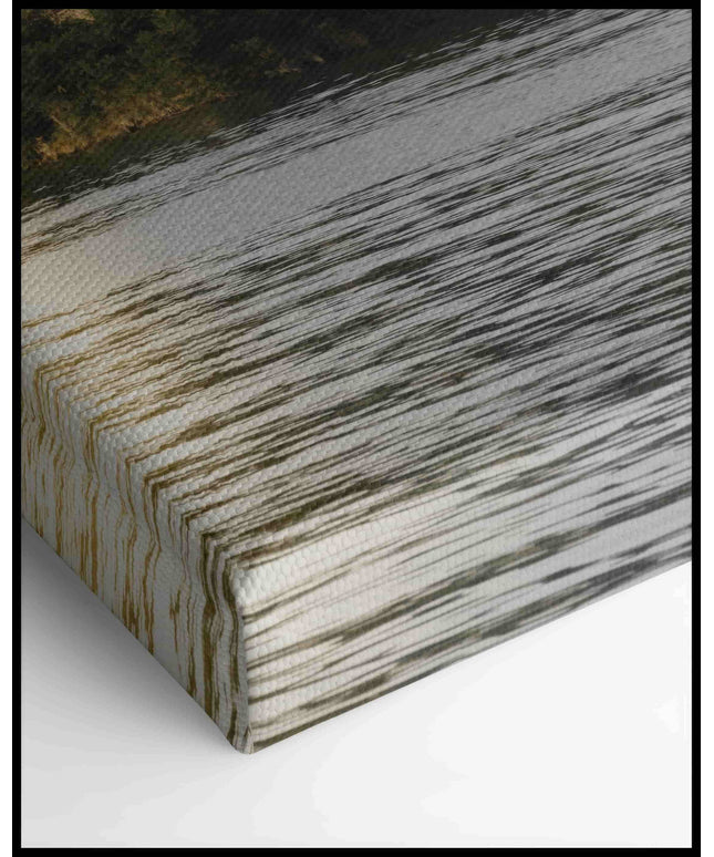 Haus am See Leinwand