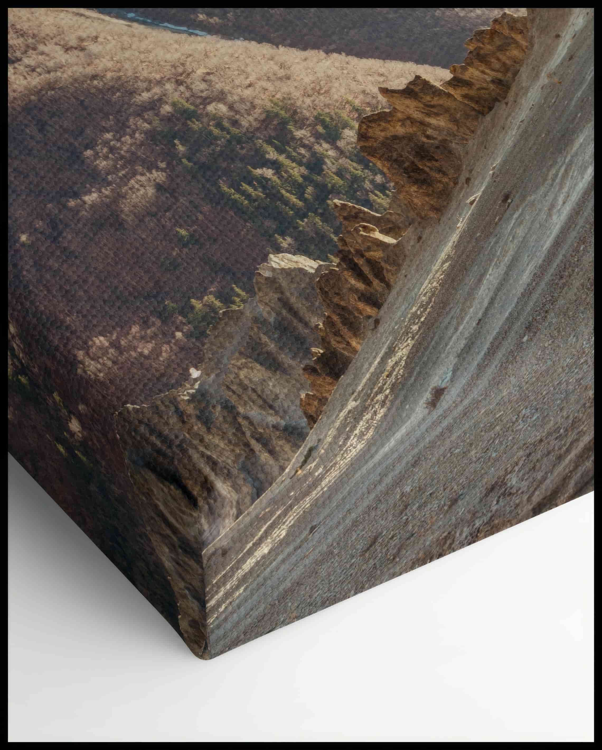 Hiking Trail Mountain Landscape Canvas