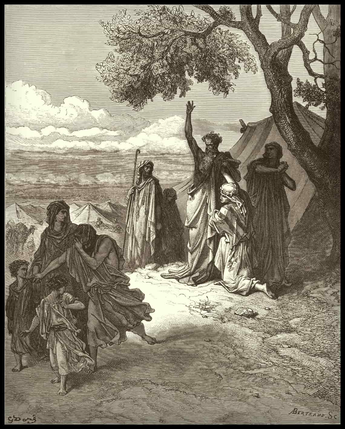 Noé mange du ham et du canaan