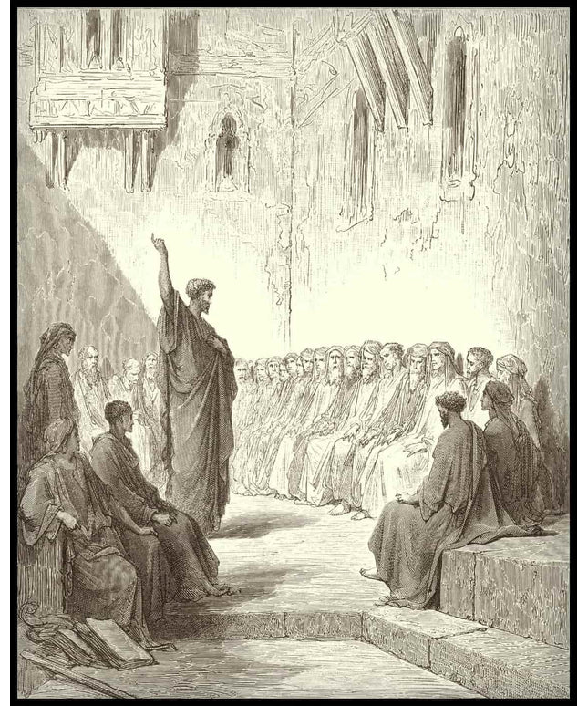 Paul preaches to the thessalonians