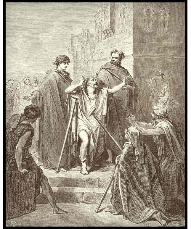 Peter and john at the beautiful gate