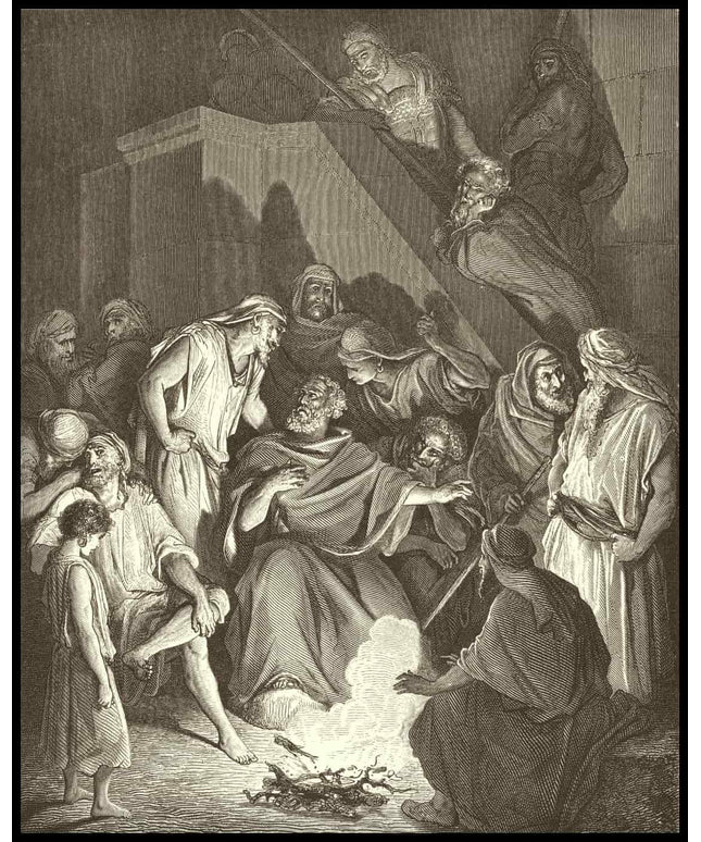 Peter denies knowing jesus