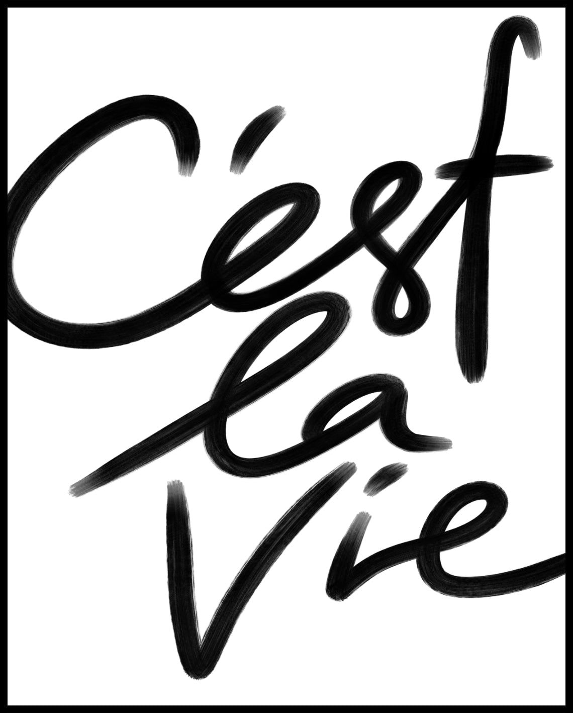 C'est la vie poster
