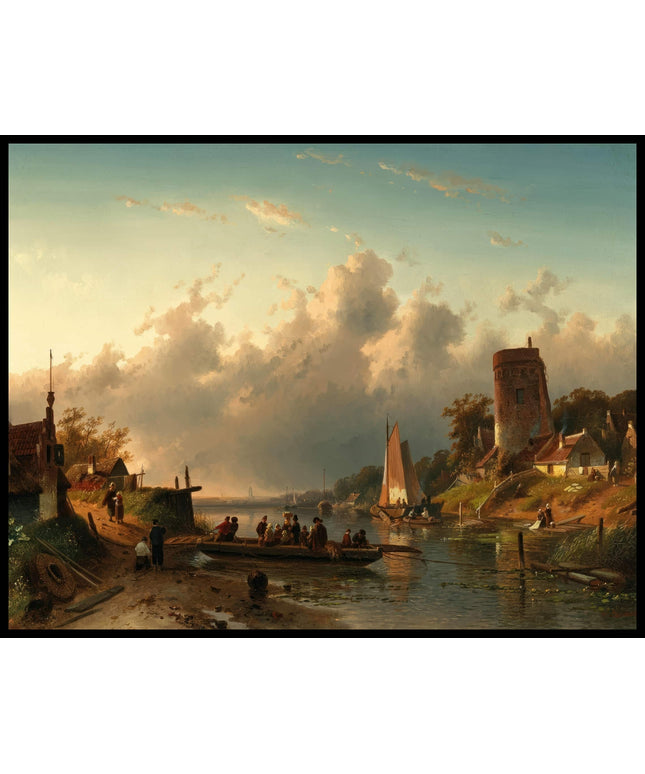 Ferry Crossing A River