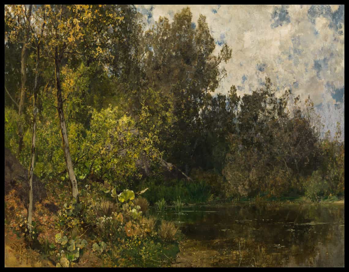 Farmhouse by the water
