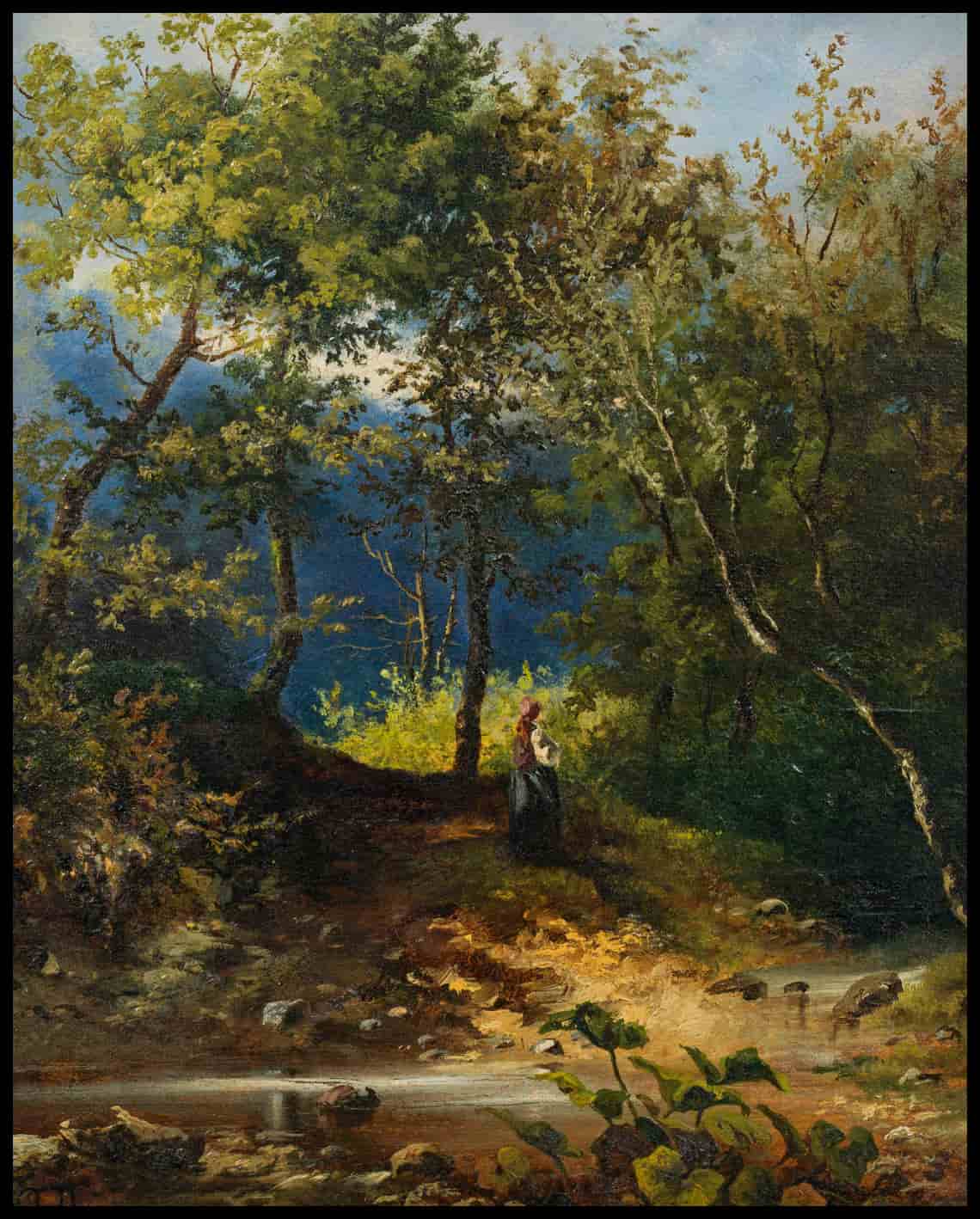Waldlandschaft mit Bach