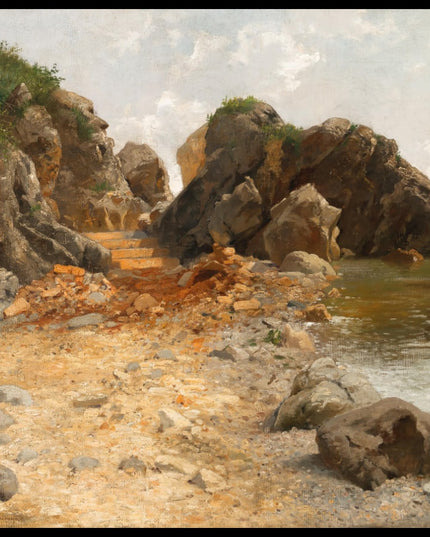 Felsige Küste bei Lovrano