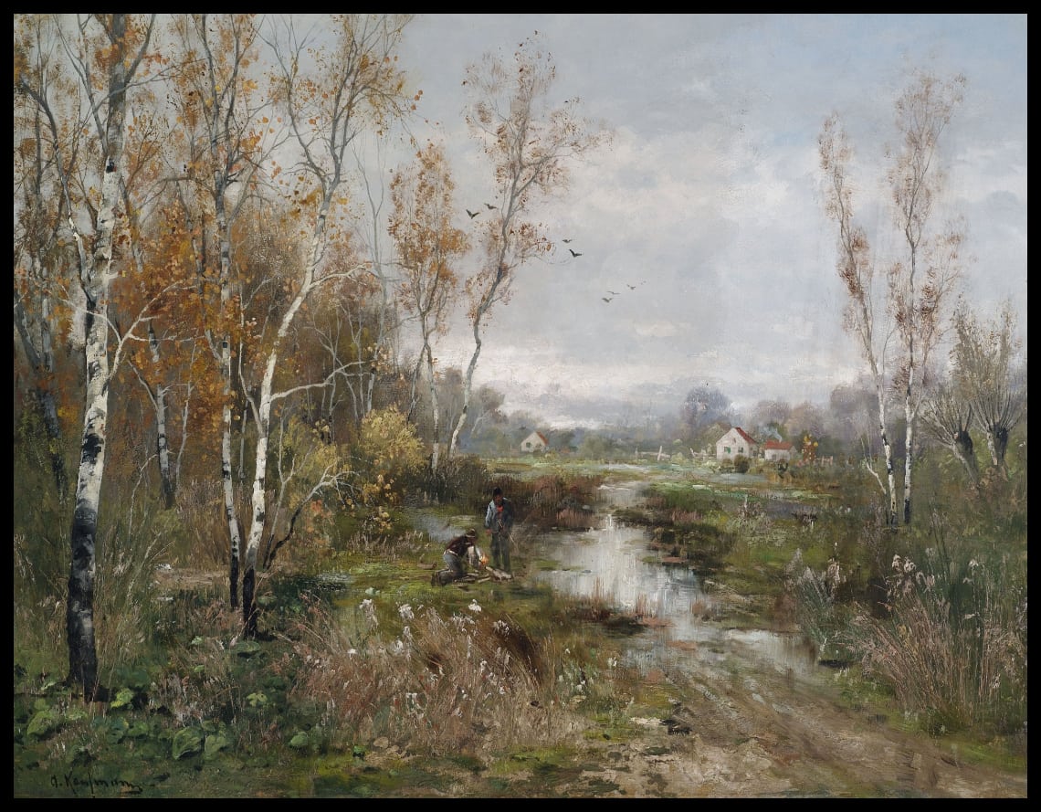 Autumnal moorland landscape