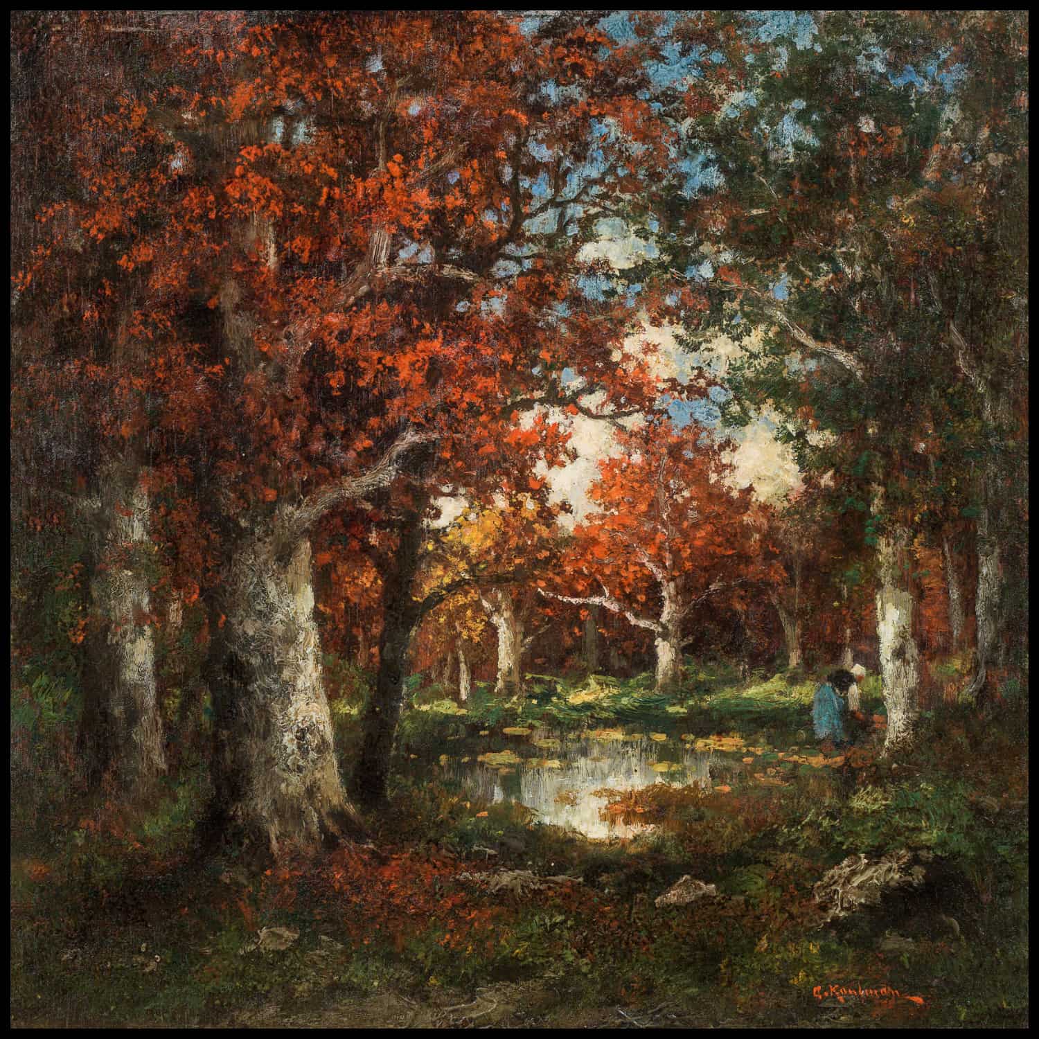 In the forest of Fontainebleau