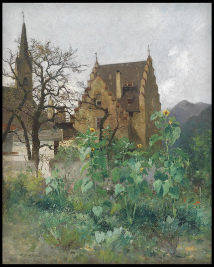 Sonnenblumen im Vorgarten