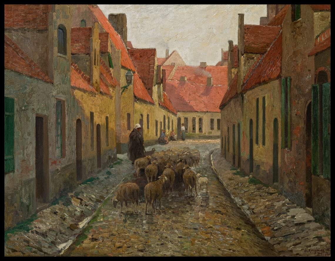 Street scene in Bruges
