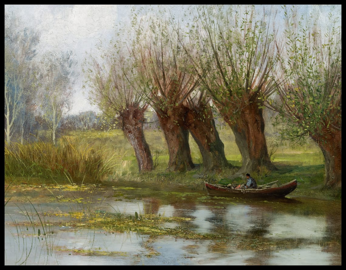 Willows on the lakeshore