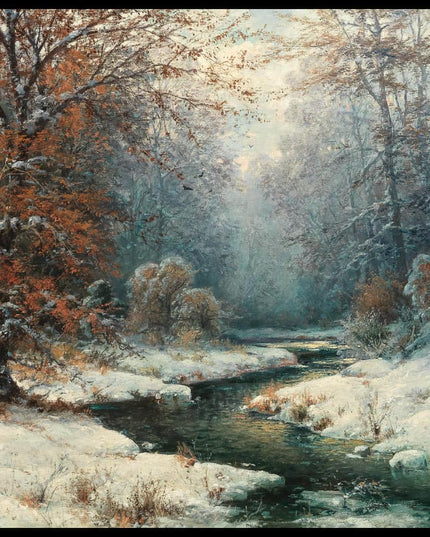 Winterliche Flusslandschaft