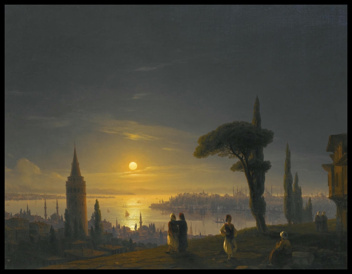 La tour de Galata au clair de lune