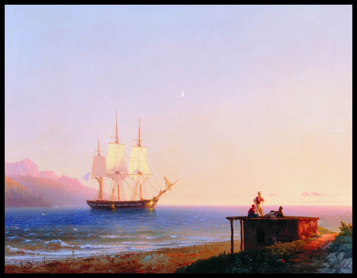 Frégate sous voiles