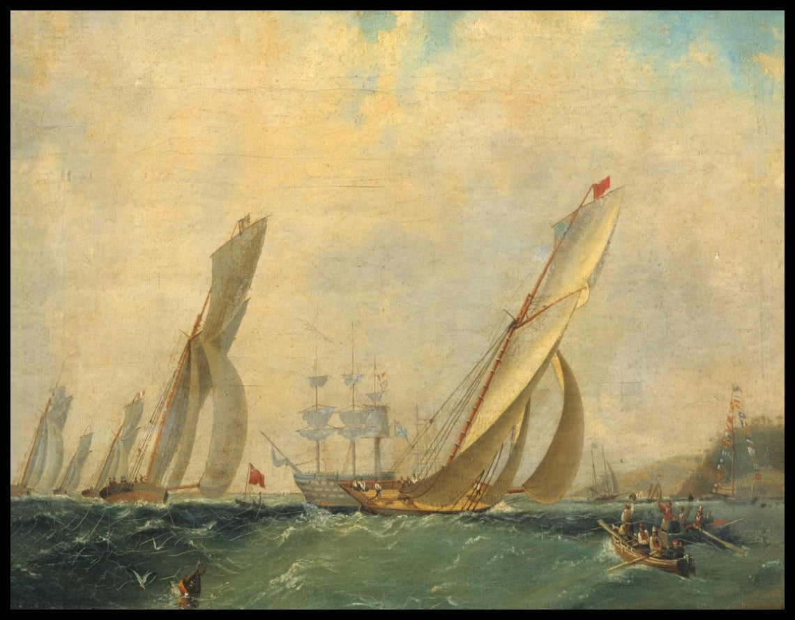 Frigate at Sea