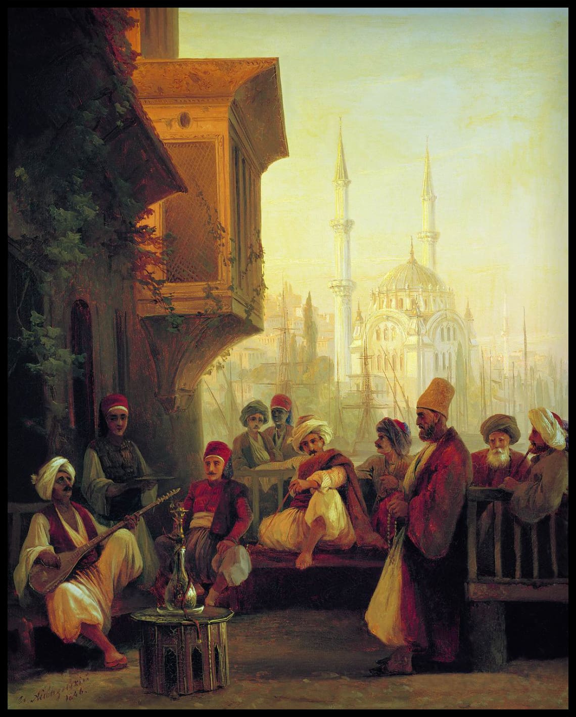 Café près de la mosquée d'Ortaköy