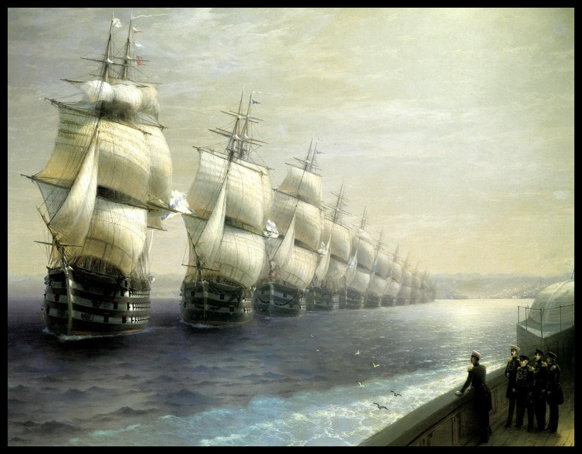 Défilé de la flotte de la mer Noire