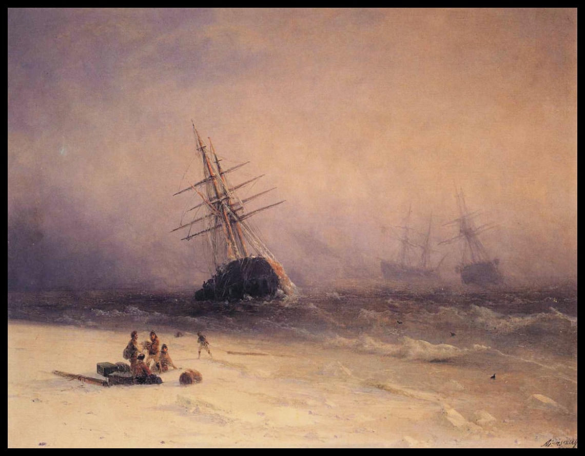 Épave de navire en mer du Nord