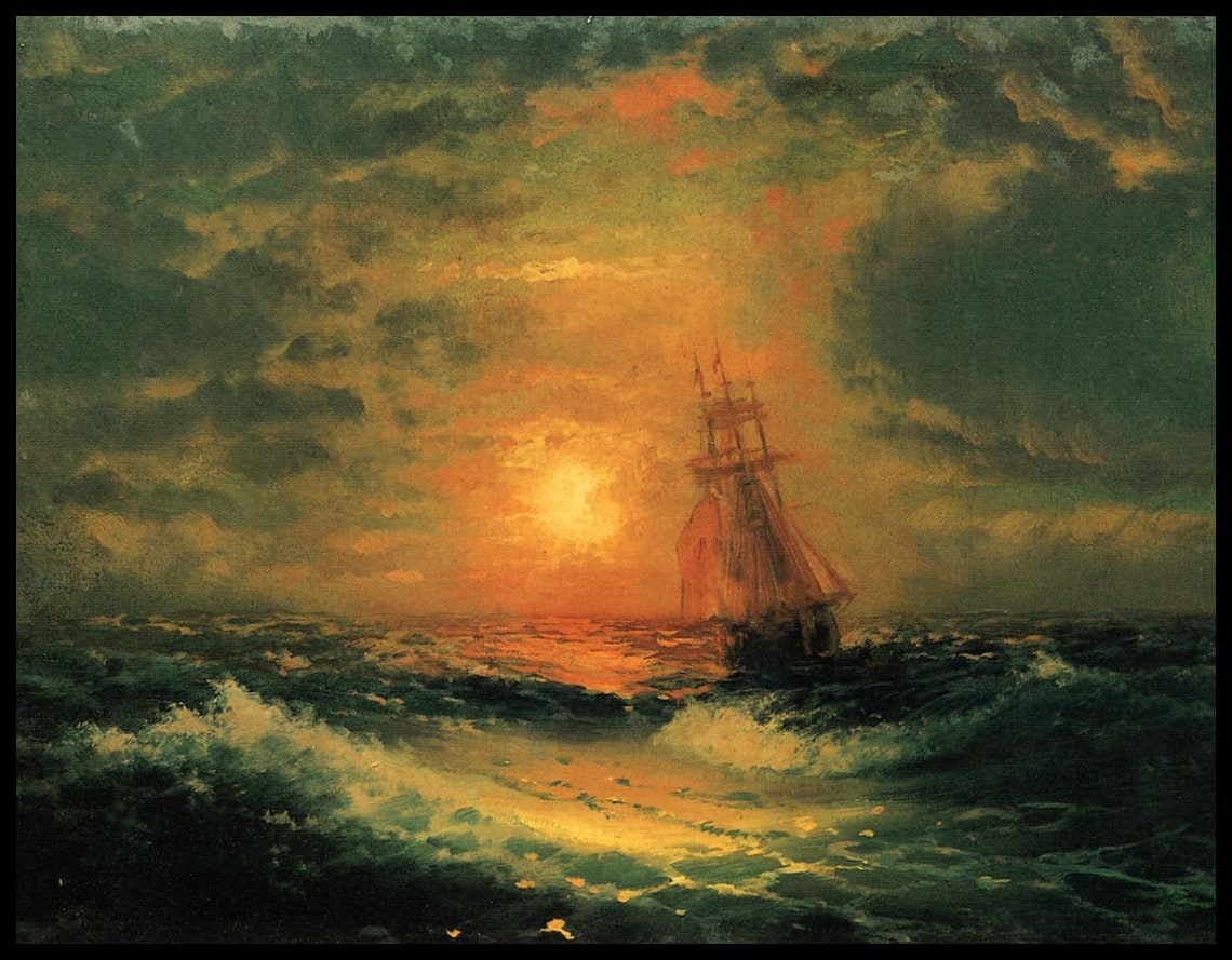 Lever de soleil en mer