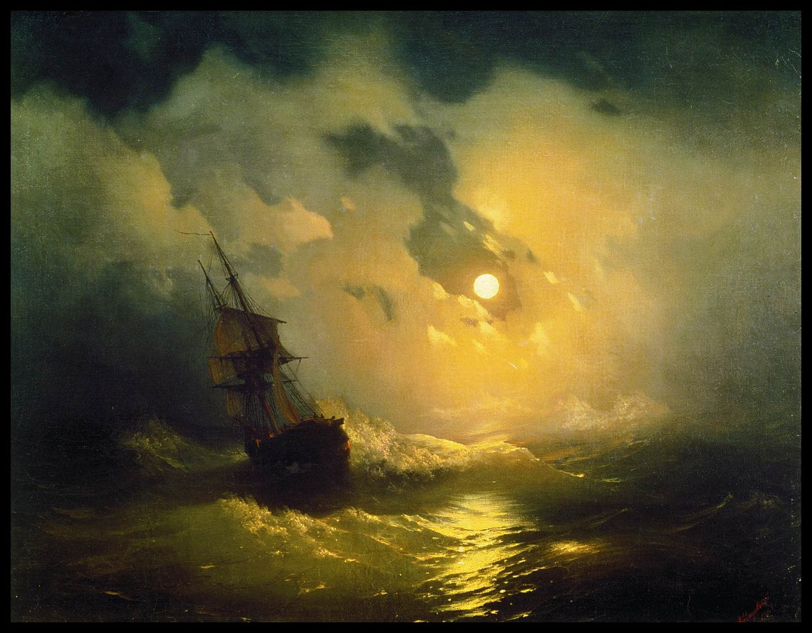 Mer agitée la nuit
