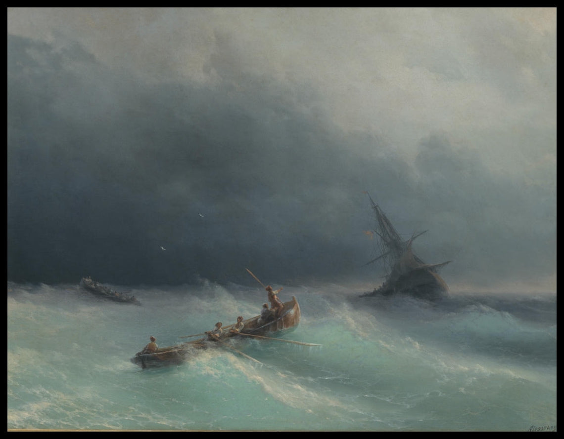 Tempête en mer