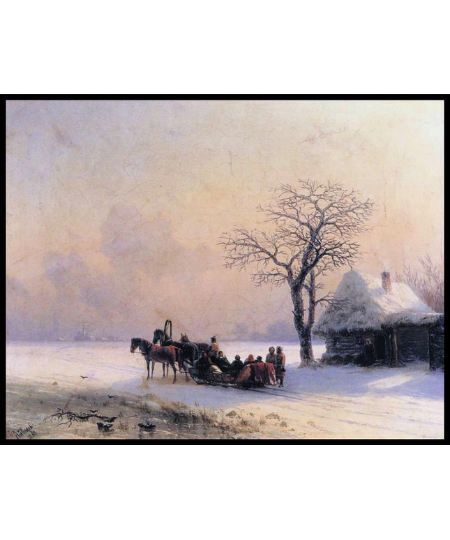 Winterszene in Kleinrussland