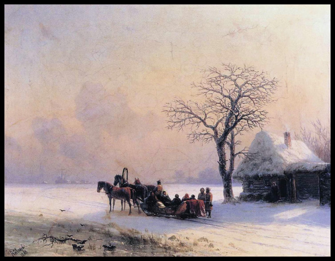 Scène hivernale en Petite Russie