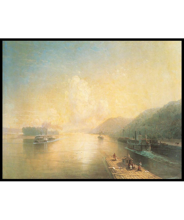 Wolga nahe des Shiguli Gebirges