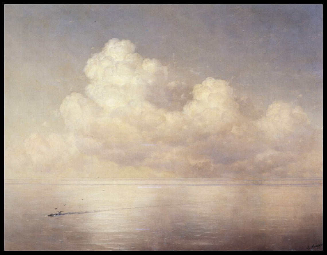 Nuages au-dessus de la mer