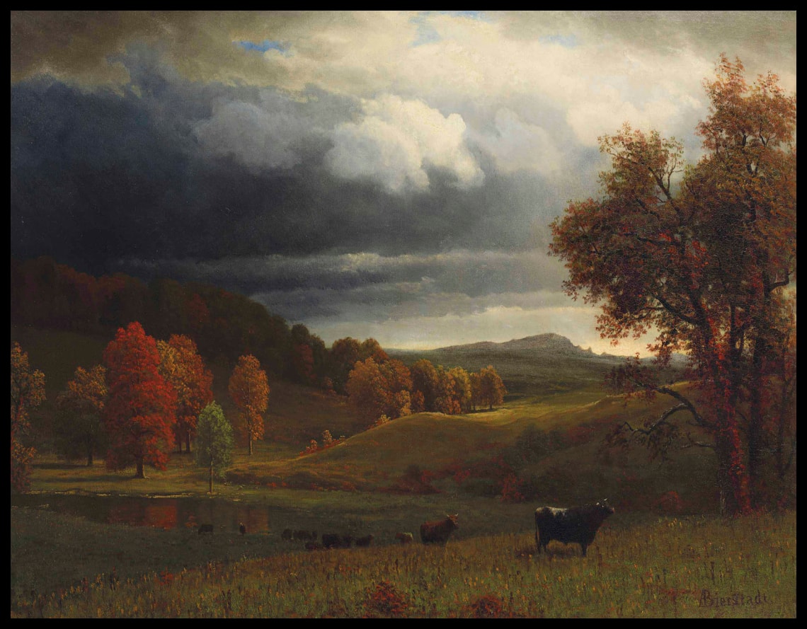Paysage d'automne Les Catskills