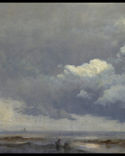 Cloud Study with Two Figures