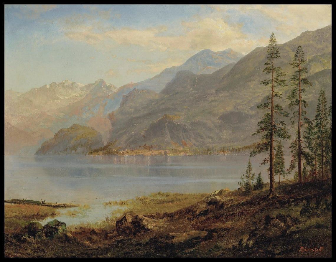 Paysage avec lac